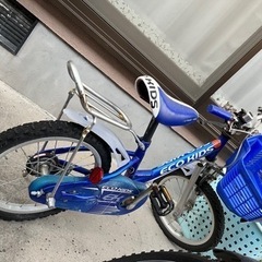 【終了】☆差し上げます☆ブリヂストン✨子ども用自転車🚲１８インチ　取説付き　エコキッズ　イオンバイクの画像