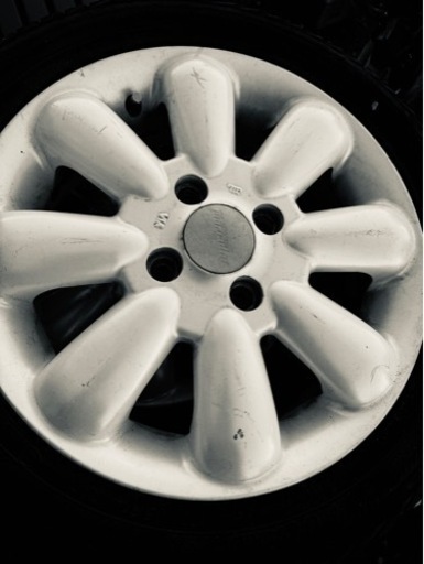 アルミホイール  4本　HYPERION PINO+/ハイぺリオン　ピノ プラス 14X4.5J　4穴　PCD：100（パールホワイト）