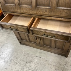 J3133 値引きしました！ 富谷 神戸家具 ヴィンテージ家具 クラシック家具 オーダーメイド家具 アンティーク調 ライティングデスク ビューロー  ライティングビューロー レトロ家具  和モダン家具 クリーニング済み 【リユースのサカイ柏店】の画像