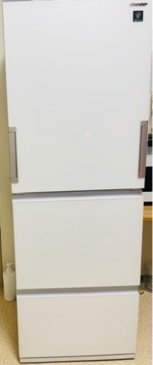 値引き　シャープ ノンフロン冷凍冷蔵庫 SJ-GW35G-W 350L 2021年製