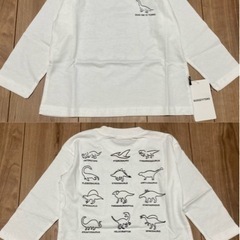 綿100％  長袖Tシャツ  恐竜   ロンT カジュアル ラウンドネックの画像
