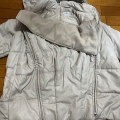 ママコート　マタニティコート　Lサイズ　ダッカー付き　前開き　後ろ開き　背中開きの画像