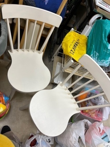 IKEA イケア　ホワイト　NORRARYD ノッラリード チェア ダイニングチェア 木製