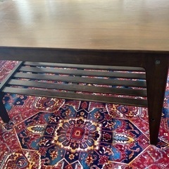 ローテーブル　2段　オシャレ家具の画像