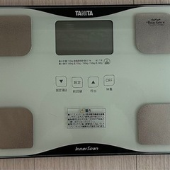 中古品　タニタ体組成計体重計InnerScanインナースキャン体脂肪計の画像