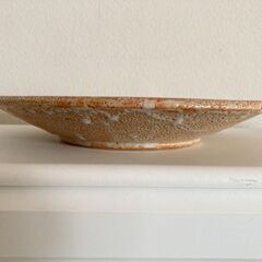 【中古】大皿　志野焼？風の画像
