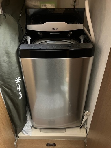 ハイアールURBAN CAFE SERIES(アーバンカフェシリーズ) ステンレスブラック JW-XP2C55F-XK [洗濯5.5kg /簡易乾燥(送風機能) /上開き]