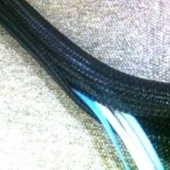 【あげます】ケーブルスリーブ　デンカエレクトロン FLM-FRチューブ FLM-19FR 黒 1mの画像