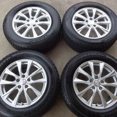 超美品トーヨーウインタートランパスTX225/65R17アルミホイール付４本セットバリ山ハリアーRAV4