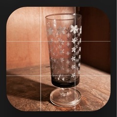 アデリアレトロ　足つきグラス　絶版モデル