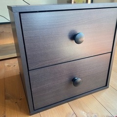 【新品】キューブボックス　カラーボックス　2段引き出し