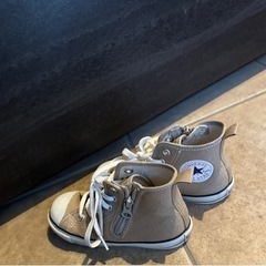 converse 18センチ　先日ムラスポ購入　人気ベージュ　ハイカット　サーフの画像