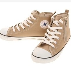 converse 18センチ　先日ムラスポ購入　人気ベージュ　ハイカット　サーフの画像