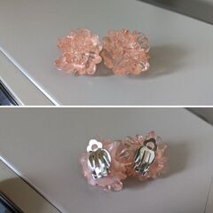 フラワー/イヤークリップイヤリング（新品）の画像
