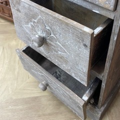【BY REUSE 出水店 出張買取•見積完全無料¥0】アジアン4段収納棚の画像