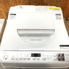 乾燥付き　SHARP ES-TX5F-S 2022年製 2022年製 SHARP シャープ 洗濯機 乾燥機付き 5.5kg ES-TX5F-S wash&dry