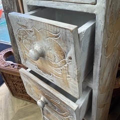 【BY REUSE 出水店 出張買取•見積完全無料¥0】アジアン6段収納棚の画像