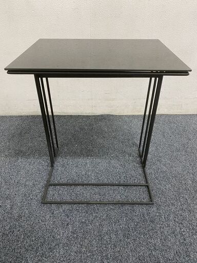 BoConcept/ボーコンセプト Alba/アルバ ナイトテーブル 北欧 デンマーク モダン ガラストップ ソファサイド 中古家具 