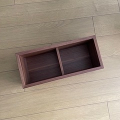 【無印良品】壁に付けられる家具箱 ウォールナット材突板（44cm）