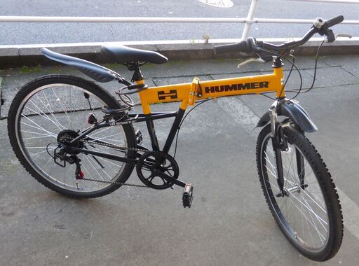【k】HUMMER 　FサスFD-MTB266 　折り畳み自転車 自転車・折りたたみ】 ミムゴ HUMMER FサスFD-MTB266SE 1台