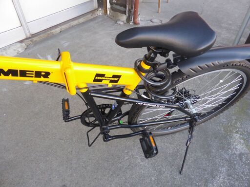 未使用★新品同様【お宝堂】HUMMER FサスFD-MTB266SE 折り畳み自転車 折畳みフレーム・6段変速・Fサス 26インチ