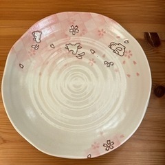 深山窯　プレート　コップセット　カゴ付き宴揃の画像