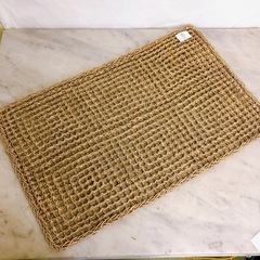 ちどり産業 シーグラスマット 3枚セット  まとめて 水草 インテリア 玄関マット 55×90の画像