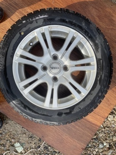 155/65 R14アルミ付きスタッドレスタイヤ4本　アルミホイール(タイヤ付き)買取