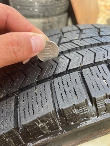 155/65 R14アルミ付きスタッドレスタイヤ4本　アルミホイール(タイヤ付き)買取