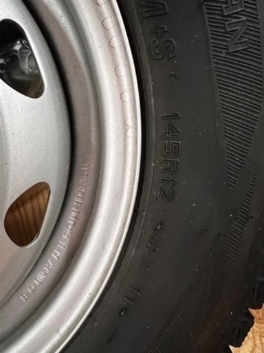 軽バントラ用　スタッドレススチールホイール４本セット
