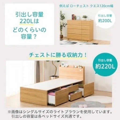 ニトリ 大容量収納ベッド