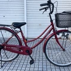 【26インチ自転車】変速なし　前後タイヤ新品❗️ブリヂストン製タイヤ使用❗️前カゴ、グリップ新品❗️若林自転車　膳所店　SALE中❗️