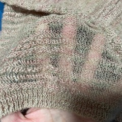 io comme io イオコムイオ かぎ編みニット新品　美品！麻 カーディガンの画像