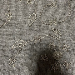 イタリア製　モヘヤ混セーター　刺繍入り　美品！の画像