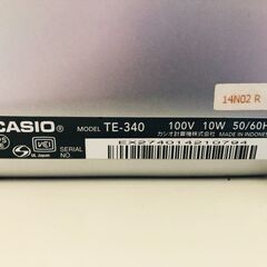  CASIO レジスター 10部門 ドロア分離型 TE-340の画像