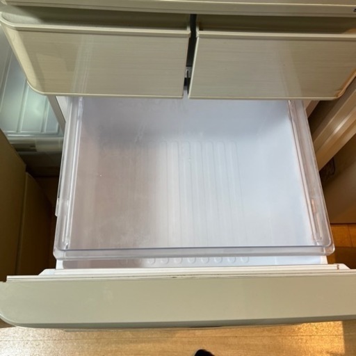 SHARP/シャープ スリム5ドア冷凍冷蔵庫 どっちもドア 412L 自氷 SJ-W411E-N シャンパンゴールド 2019年製 中