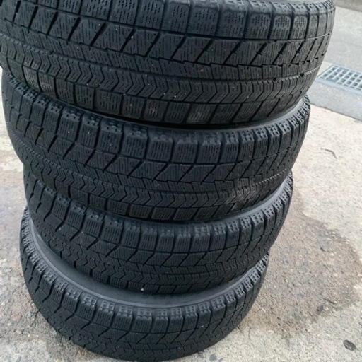 155/65R13スタッドレスタイヤアルミホイル4本中古品