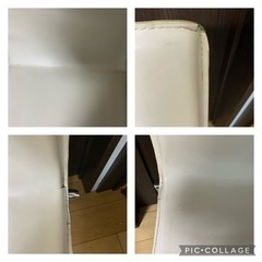 ダイニングチェア　白　3脚の画像