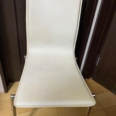 ダイニングチェア　白　3脚