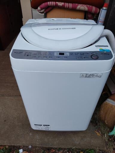 シャープ 洗濯機7キロ 2017年式 配送設置OK