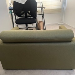 【引き取り決定】IRIS PLAZA ソファベッド　(緑)の画像