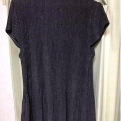 チャコールグレーの重ね着用カーディガン★Sサイズ★着用薄usedの画像