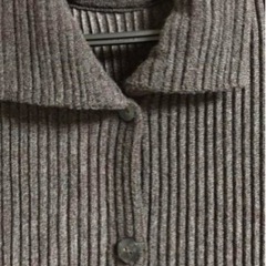 チャコールグレーの重ね着用カーディガン★Sサイズ★着用薄usedの画像