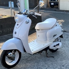 神奈川県藤沢市発。ヤマハビーノ5au規制前2スト。オールホワイトにフル