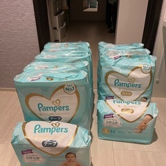 Pampers おむつ S サイズ 9x テープ パンツ