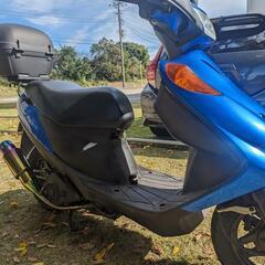 マフラーの販売です。　アドレスV125用　チタンカラーマフラー