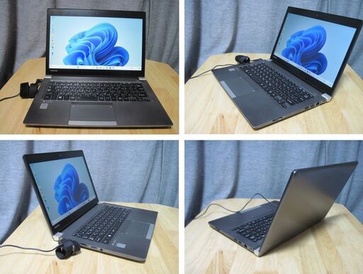 タッチパネル/Win11/東芝dynabook R63/P Core i5-5300U/2.30GHz 8GB/128G/13.3インチ画面/ カメラ/office2021ProPlus/傷汚れ有り