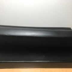 （無料）ソファ（黒、合皮）の画像