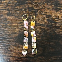 未使用　スクエアピアス★辻堂まで！