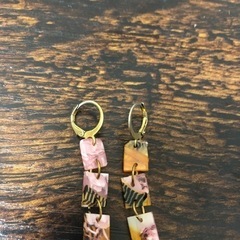 未使用　スクエアピアス★辻堂まで！の画像